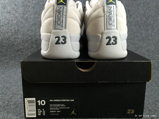 Jordan 12 Suede Air Grey Low 308317-002 0712